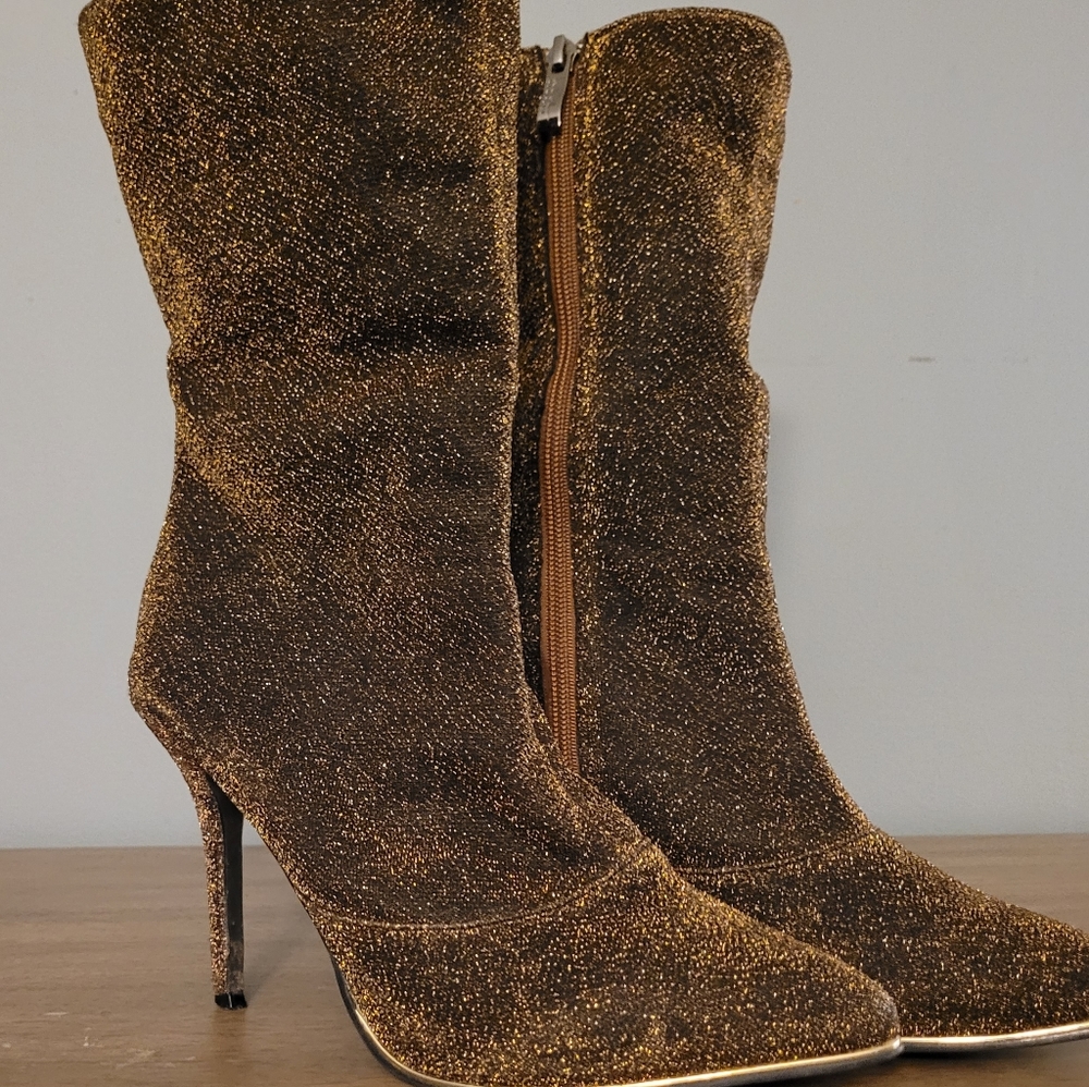 Nicole Miller New York Stillettos Mid Calf  Boots
